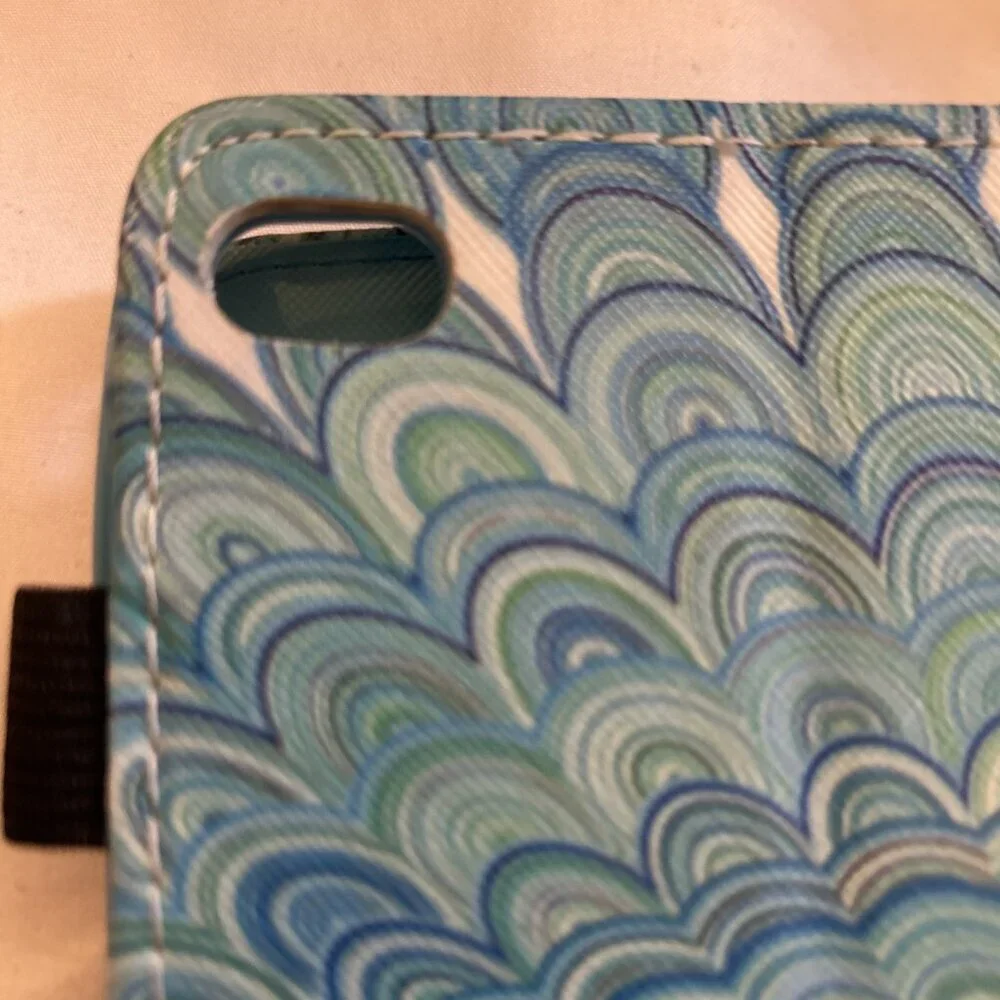 Ipad Tablet Case Cover Protector Turquoise To Dark Blue Geometric Pattern